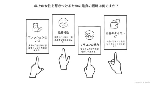 ママ活を成功させる年上女性への対応と戦略